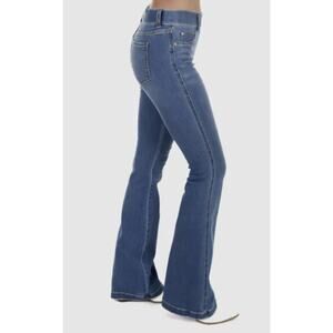 SPANX Jeans Denim Flare Vintage Indigo Blue Pull On Long Y2K 20456R Plus Size 2X